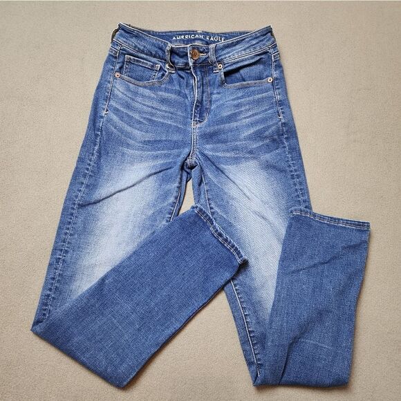 American Eagle Hi-Rise skinny jeans Size 2 regular Super Stretch - Picture 5 of 12